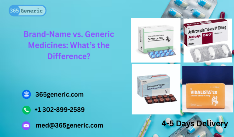 Brand-Name vs. Generic Medicines: What’s the Difference?