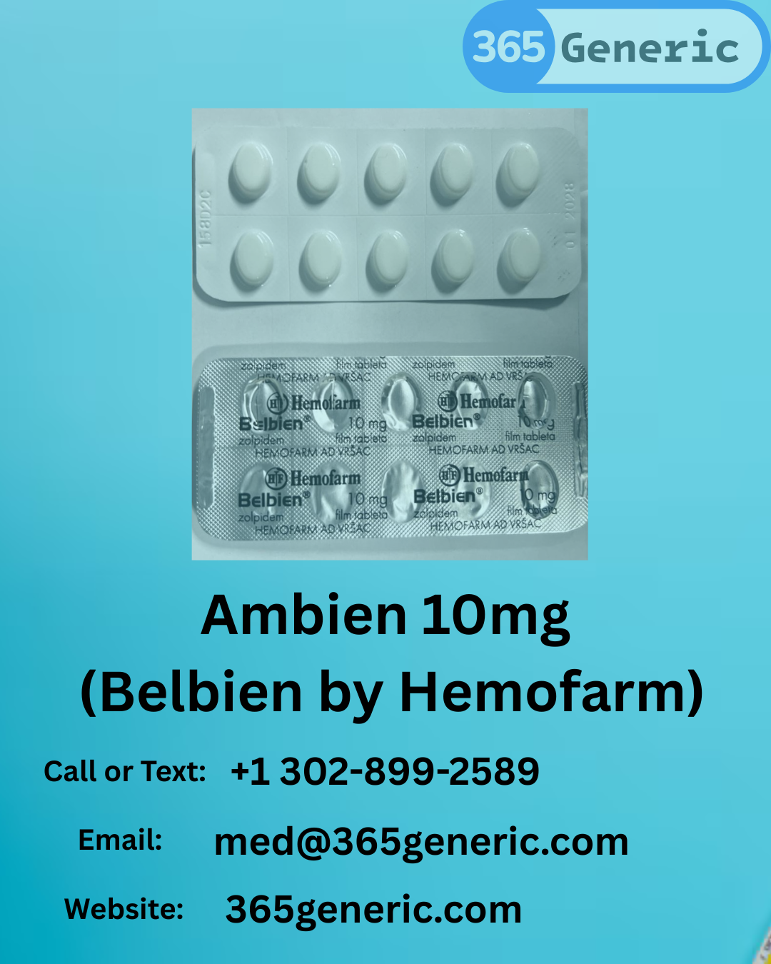 Buy Ambien 10mg (Belbien) Online | Fast Delivery USA