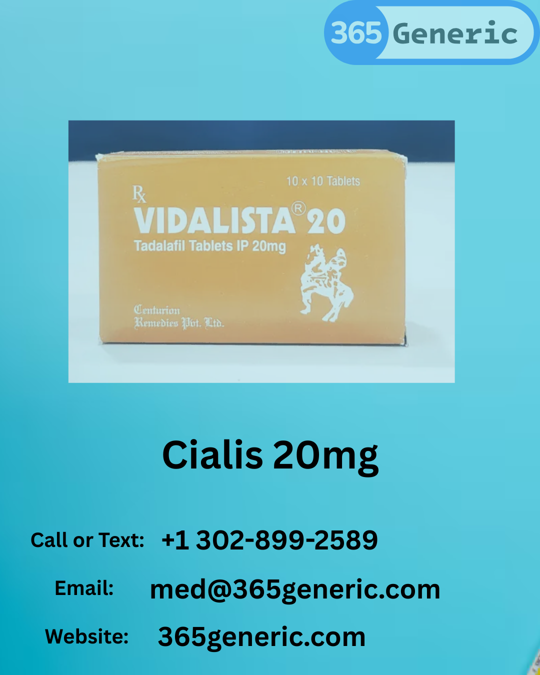 Buy Cialis 20mg Online | Vidalista | Fast Delivery USA