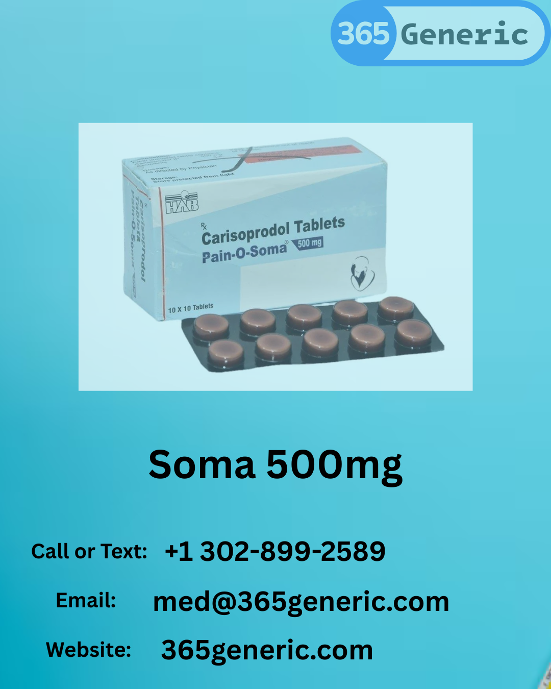 Buy Soma 500mg (Carisoprodol) Online | Fast Delivery USA
