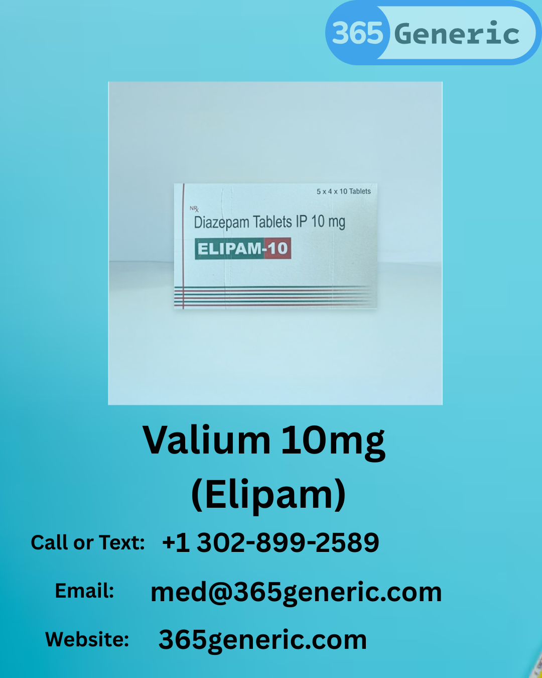 Buy Valium 10mg Online | Elipam
