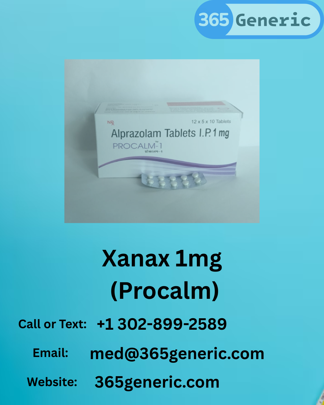 Buy Xanax 1mg (Procalm) Online | Fast Delivery USA