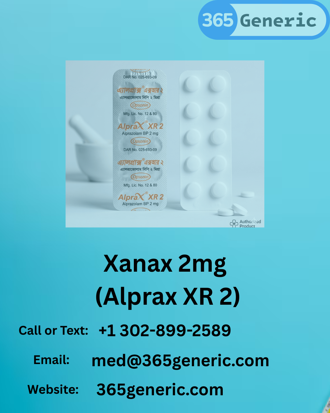 Buy Xanax 2mg (Alprax XR 2) Online | Fast Delivery USA